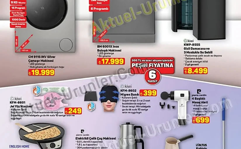 A101 20 Ağustos Perşembe Aktüel Ürünler Kataloğu