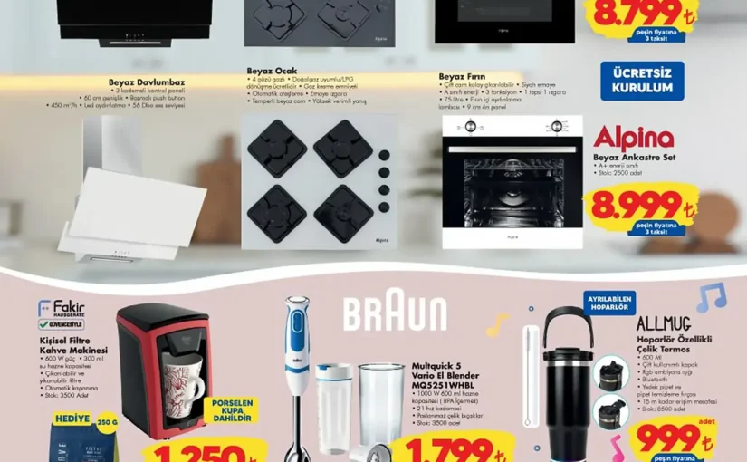 ŞOK 15 Ağustos Cumartesi Aktüel Ürünler Kataloğu